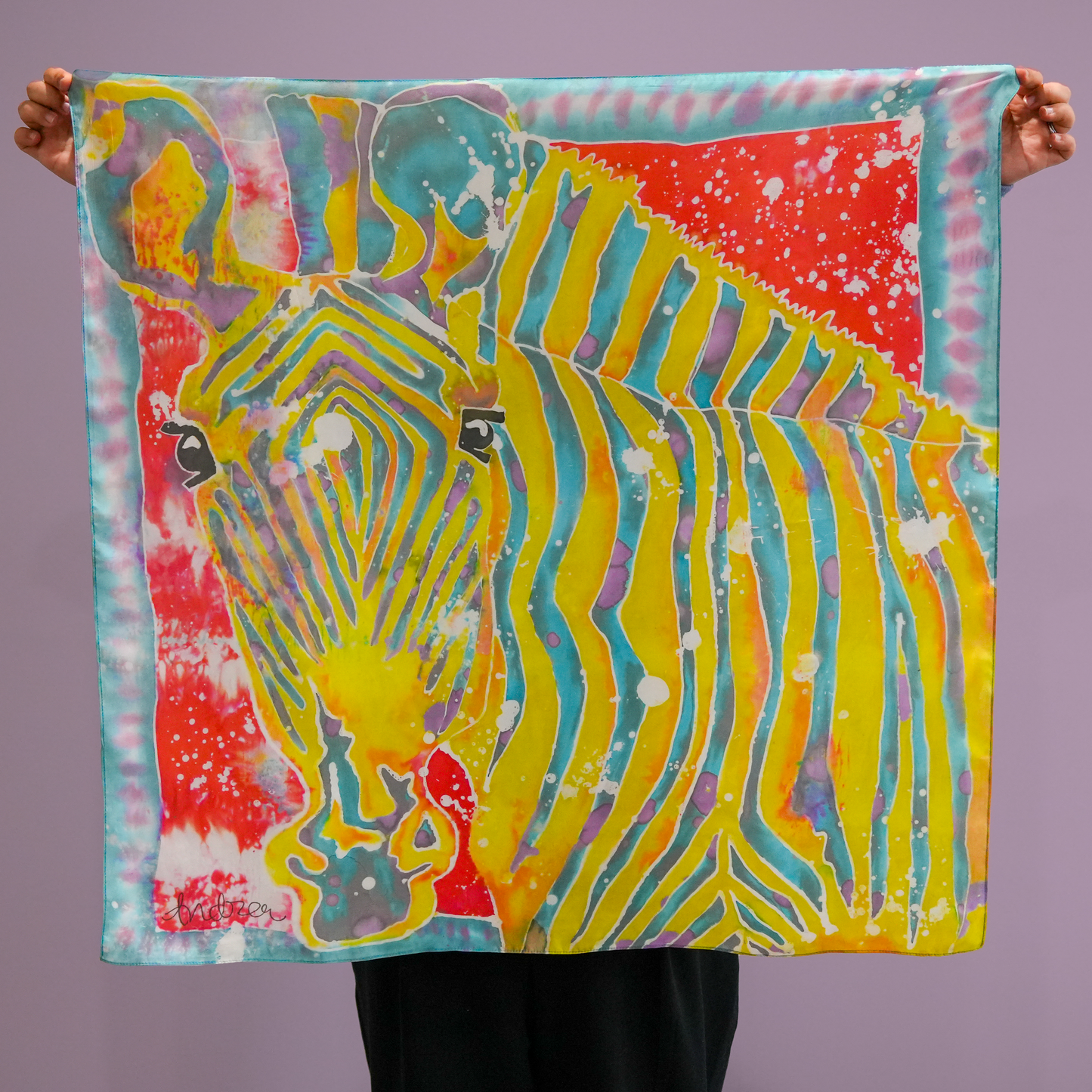 Zebra Silk Scarf